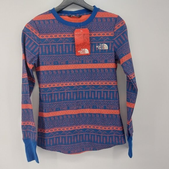 The North Face Fair Isle Nordic Waffle Long Sleeve Thermal Shirt Size Small - Picture 3 of 9
